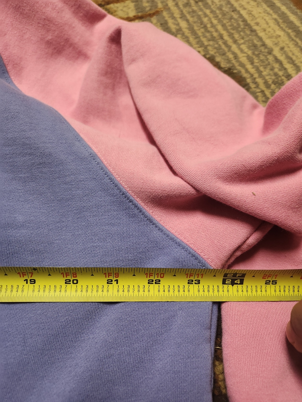 Teddy Fresh Colorblock Hoodie in Purple, Pink, Mint & Yellow - Picture 6 of 15
